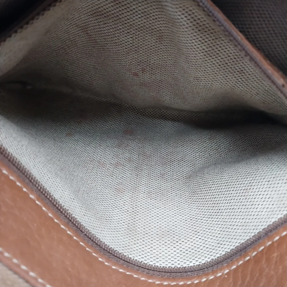 Dooney & Bourke All Weather Leather 2 Shoulder Brown Pebble Tote Bag - Picture 4 of 16